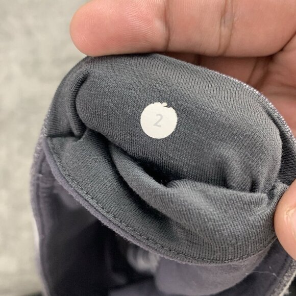 Lululemon Leggings Womens 2 Wunder Under Cropped Striped Athleisure Workout Gym - Picture 8 of 11